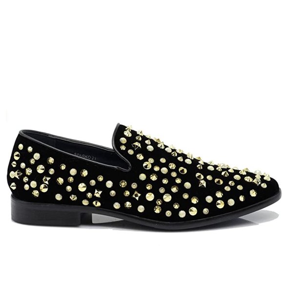 Men\'s Vintage Spike Dress Loafers Slip On Fashion Shoes Classic Tuxedo Dress Sho main image 5
